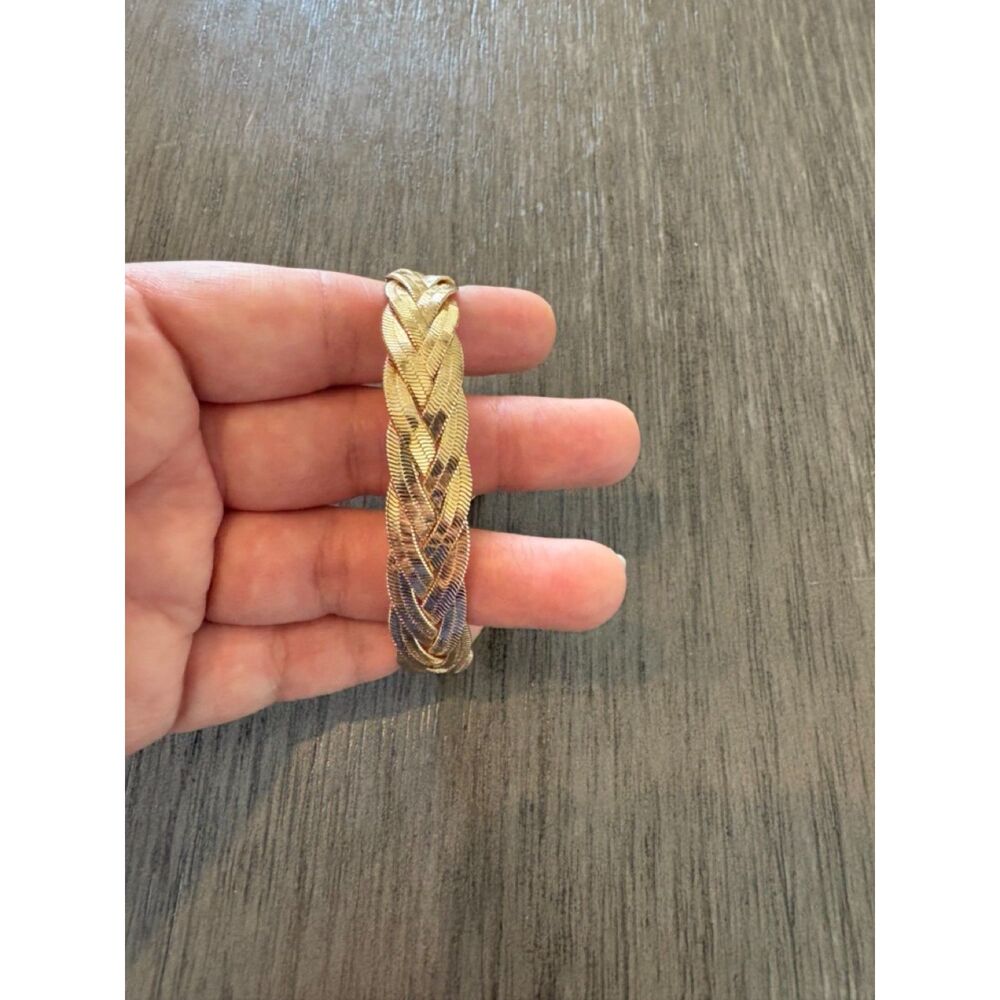 Gold Braided Bracelet - Like New